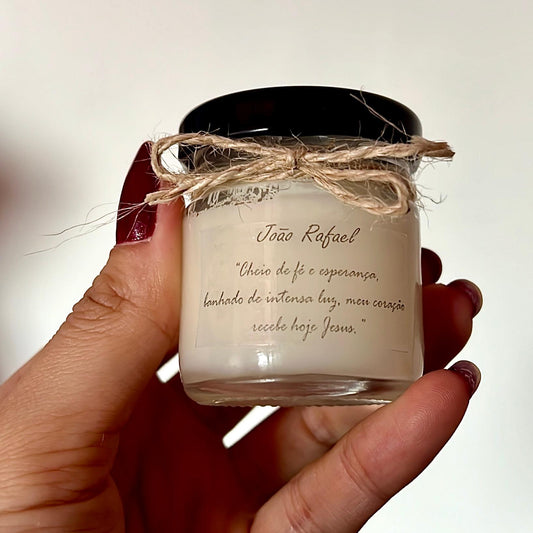 Mini velas aromáticas personalizadas 30g para eventos