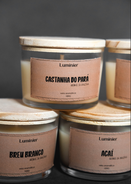 Vela aromática 100g - Aromas da Amazônia - Luminier